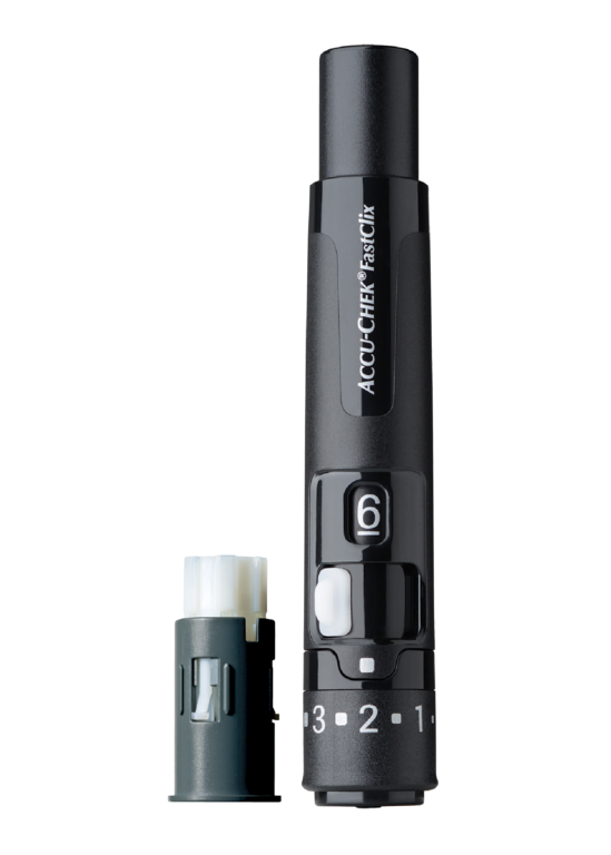 Accu-Chek FastClix lancing device and lancet